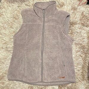 Free Country Sleeveless‎ Fleece Grey Zip Vest